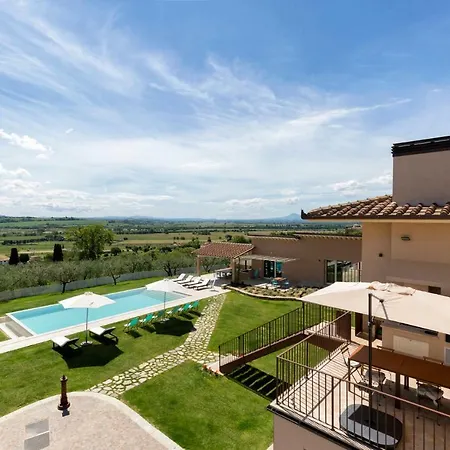 Luxury Spaccasole Su Cortona - Infinity Pool 別荘 フォイアーノ・デッラ・キアーナ