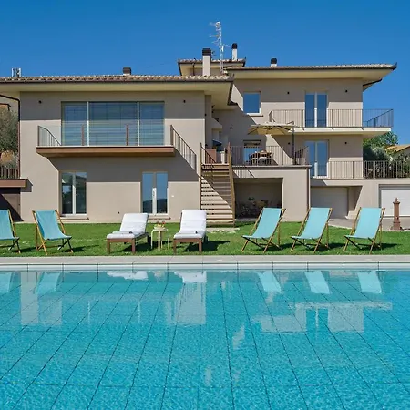 Luxury Spaccasole Su Cortona - Infinity Pool Ferienhaus