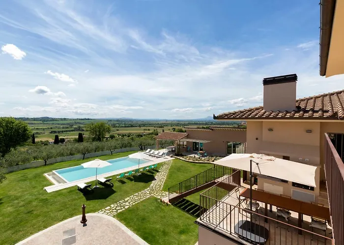 Luxury Spaccasole Su Cortona - Infinity Pool Ferienhaus Foiano Della Chiana