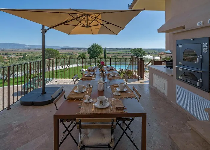 Luxury Spaccasole Su Cortona - Infinity Pool Ferienhaus