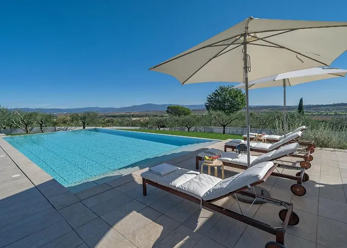 Luxury Spaccasole Su Cortona - Infinity Pool Ferienhaus