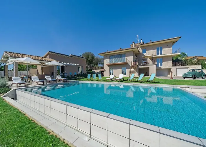 Ferienhaus Luxury Spaccasole Su Cortona - Infinity Pool Foiano Della Chiana